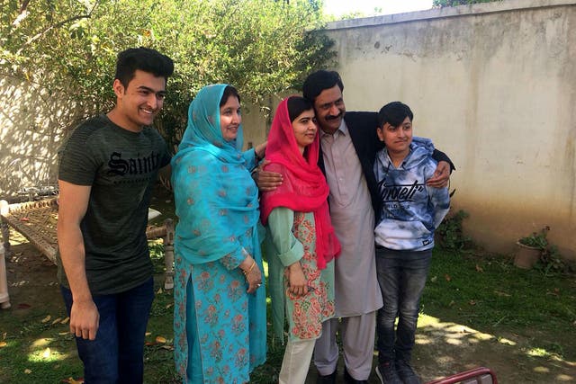 An emotional Malala Yousafzai broke down in tears giving a talk in Pakistan