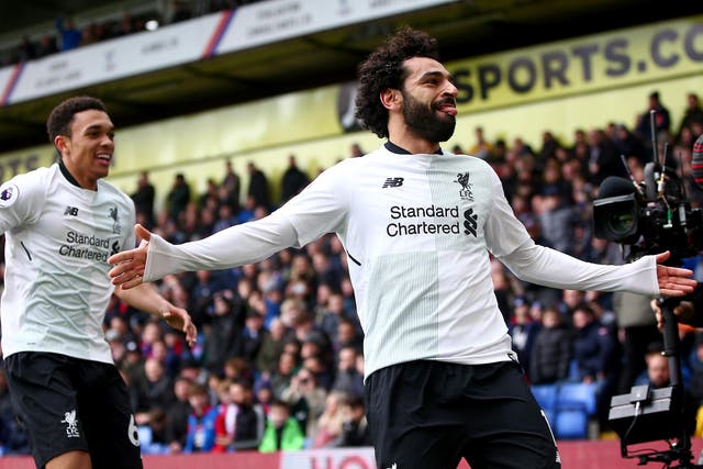 The Premier League's top goalscorer Mohamed Salah starts for Liverpool