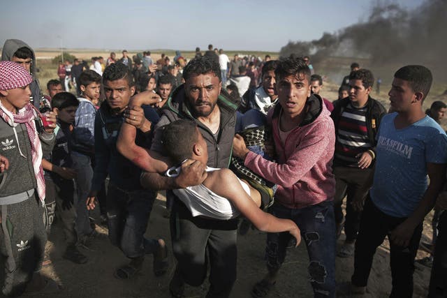 Israel has vowed to target militants inside Gaza if the protests continue