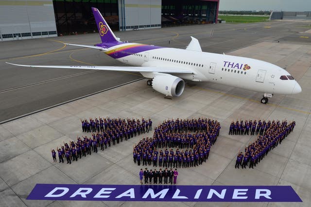 Jet set: The first Boeing 787 Dreamliner delivered to THAI