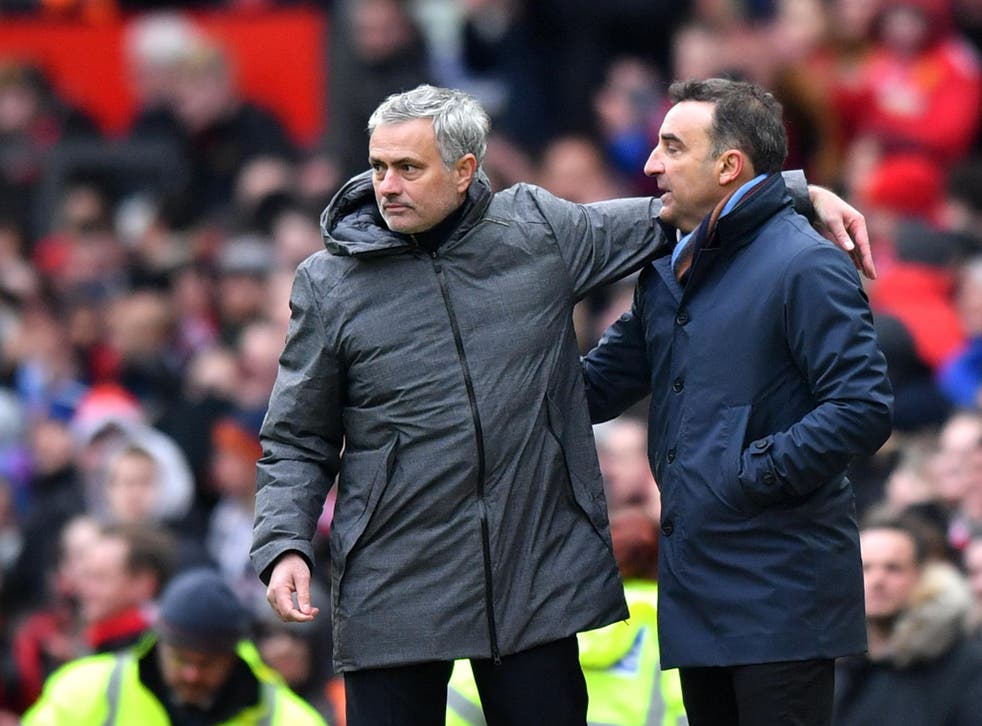 Jose Mourinho invited Carlos Carvalhal into his own press conference after Manchester United's victory