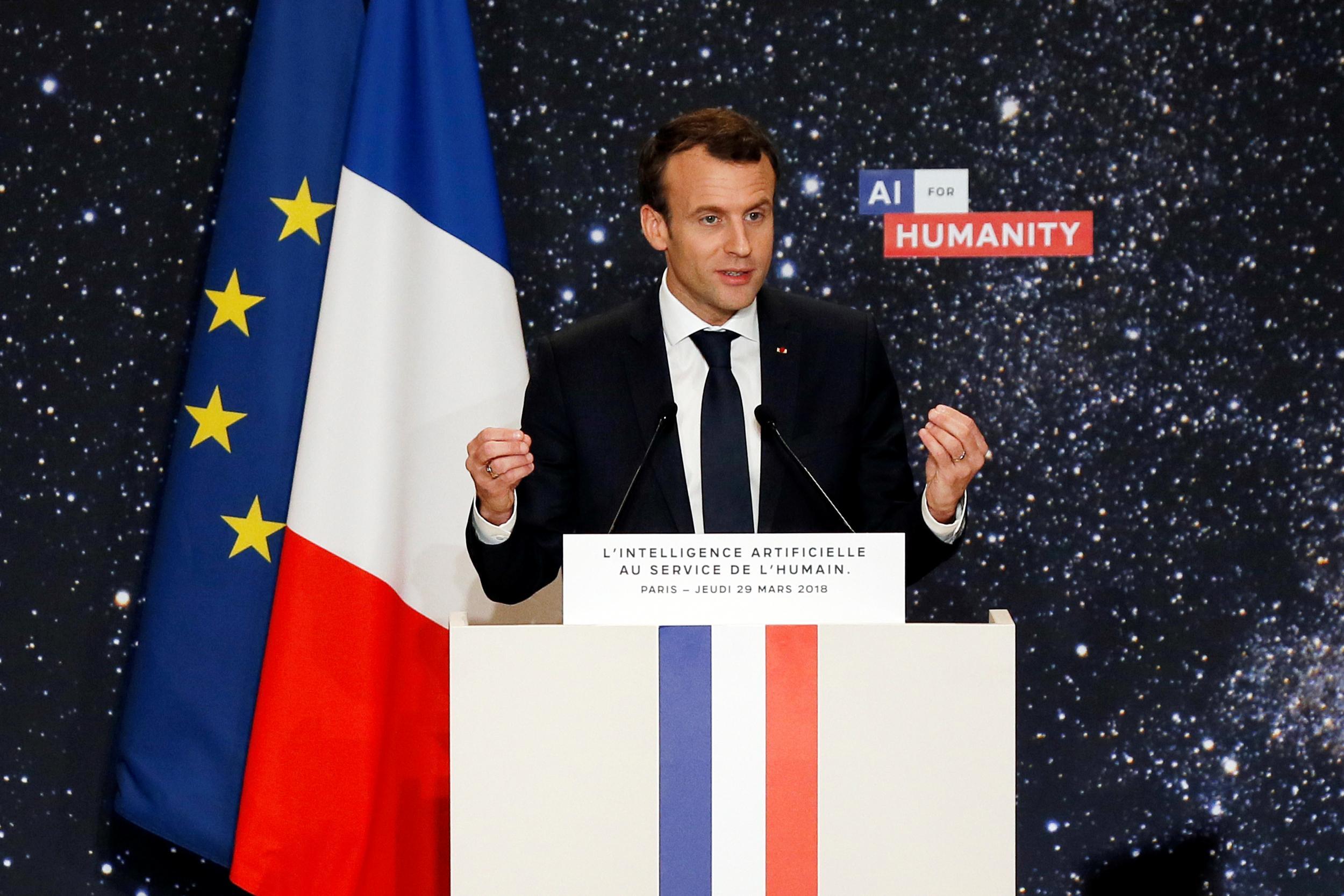 Emmanuel Macron announced the new investment at the Artificial Intelligence for Humanity event in Paris last week