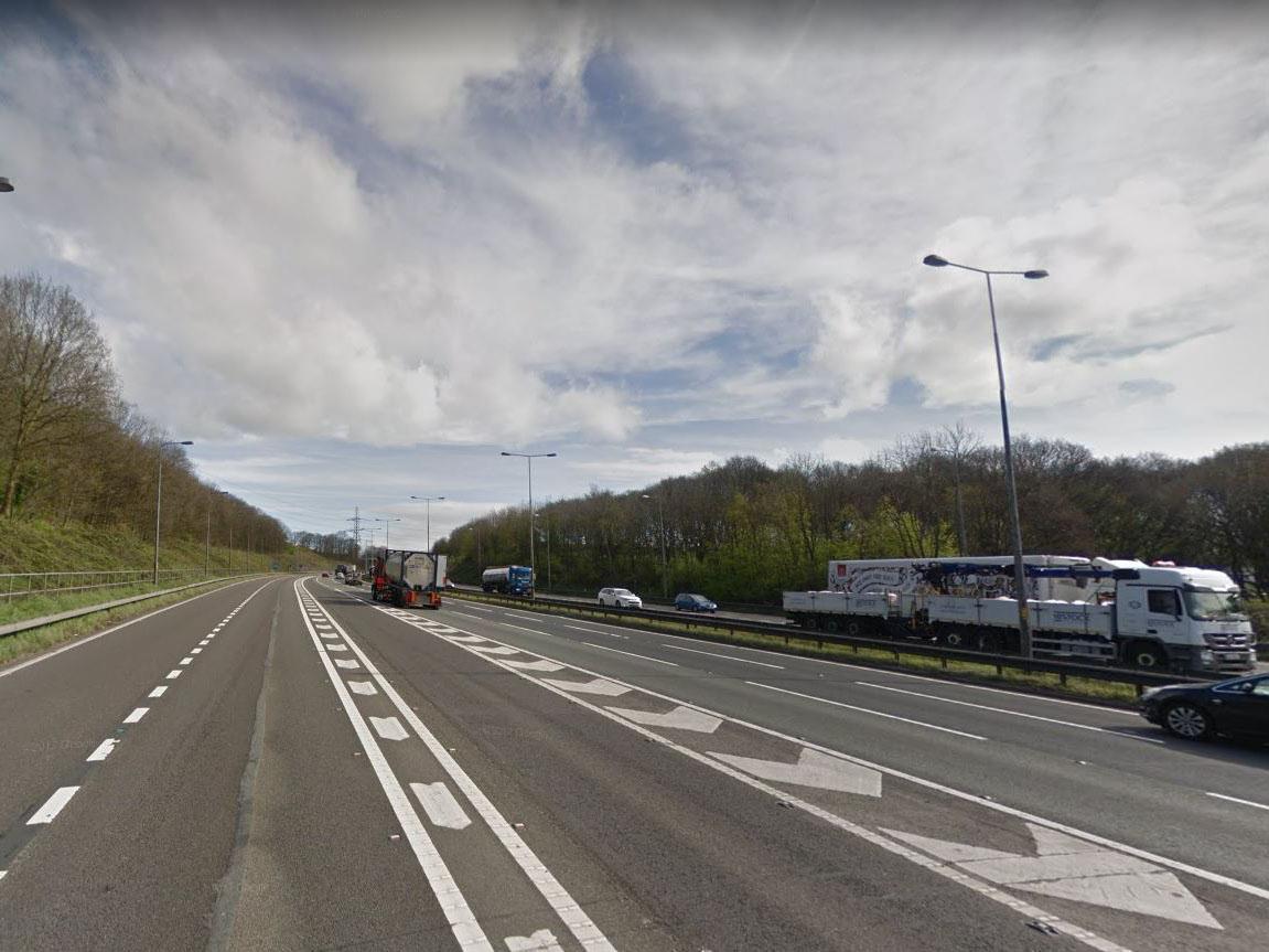 Two men were killed after the westbound crash at junction 26 of the M62