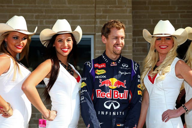Vettel was critical when grid girls were replaced with male models in Monaco in 2015
