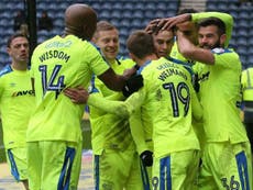 Lawrence free-kick earns Derby crucial points in play-off chase