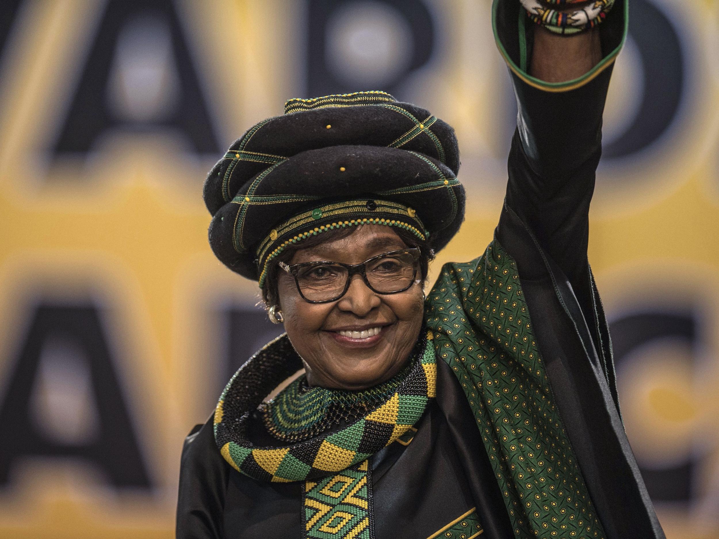 Despite her flaws, Madikizela-Mandela (pictured at an ANC conference last year) remained regarded by many as the Mother of the Nation