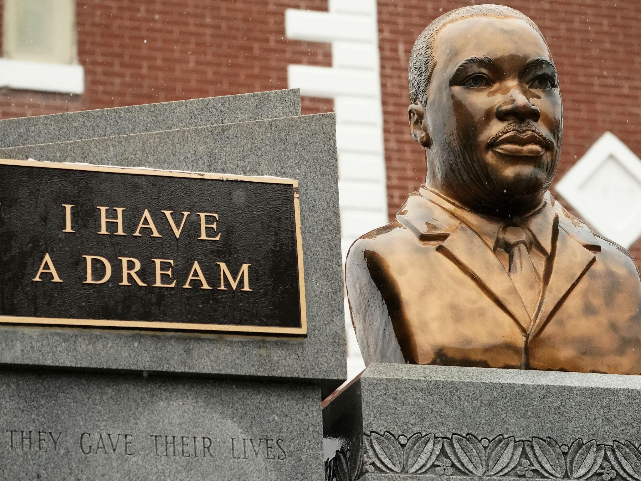 A bust of Martin Luther King Jr. in Selma, Alabama