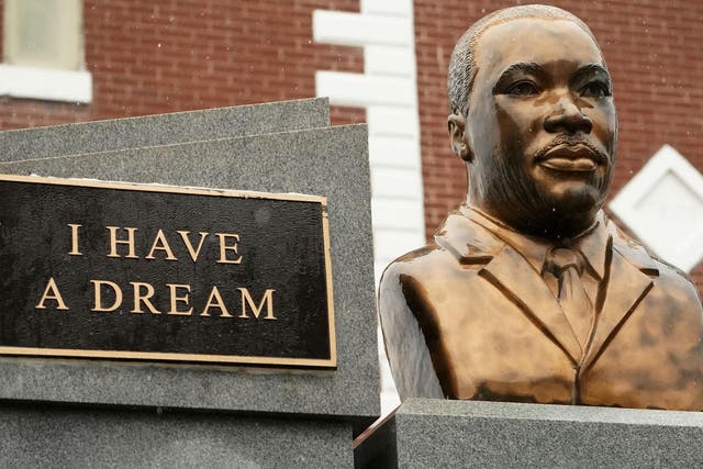 A bust of Martin Luther King Jr. in Selma, Alabama