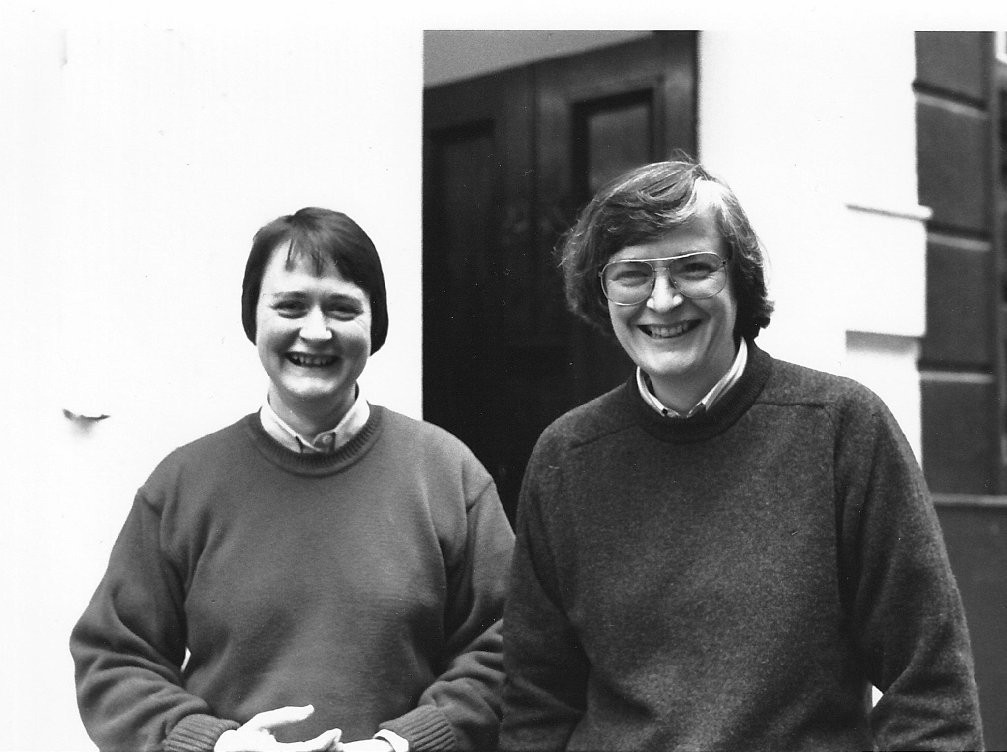 Sue Butterworth and Jane Cholmeley, co-founders of Silver Moon Women’s bookshop