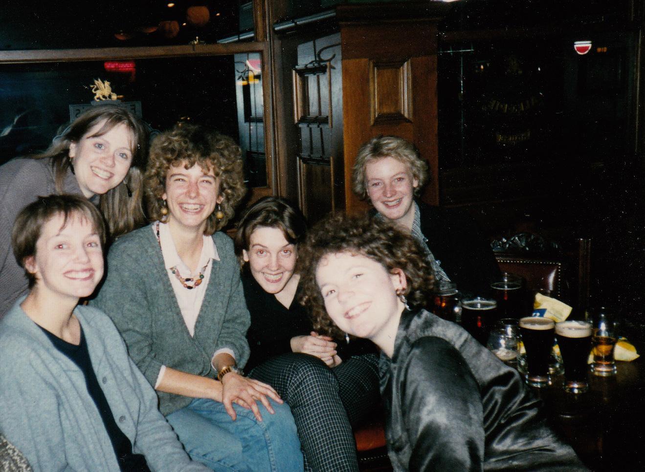 WiP Committee 1996: Carolyn Johnston, Miranda Harrison, Martha Fumagalli, Sheila Davies, Jacky Scott and Victoria Poskitt