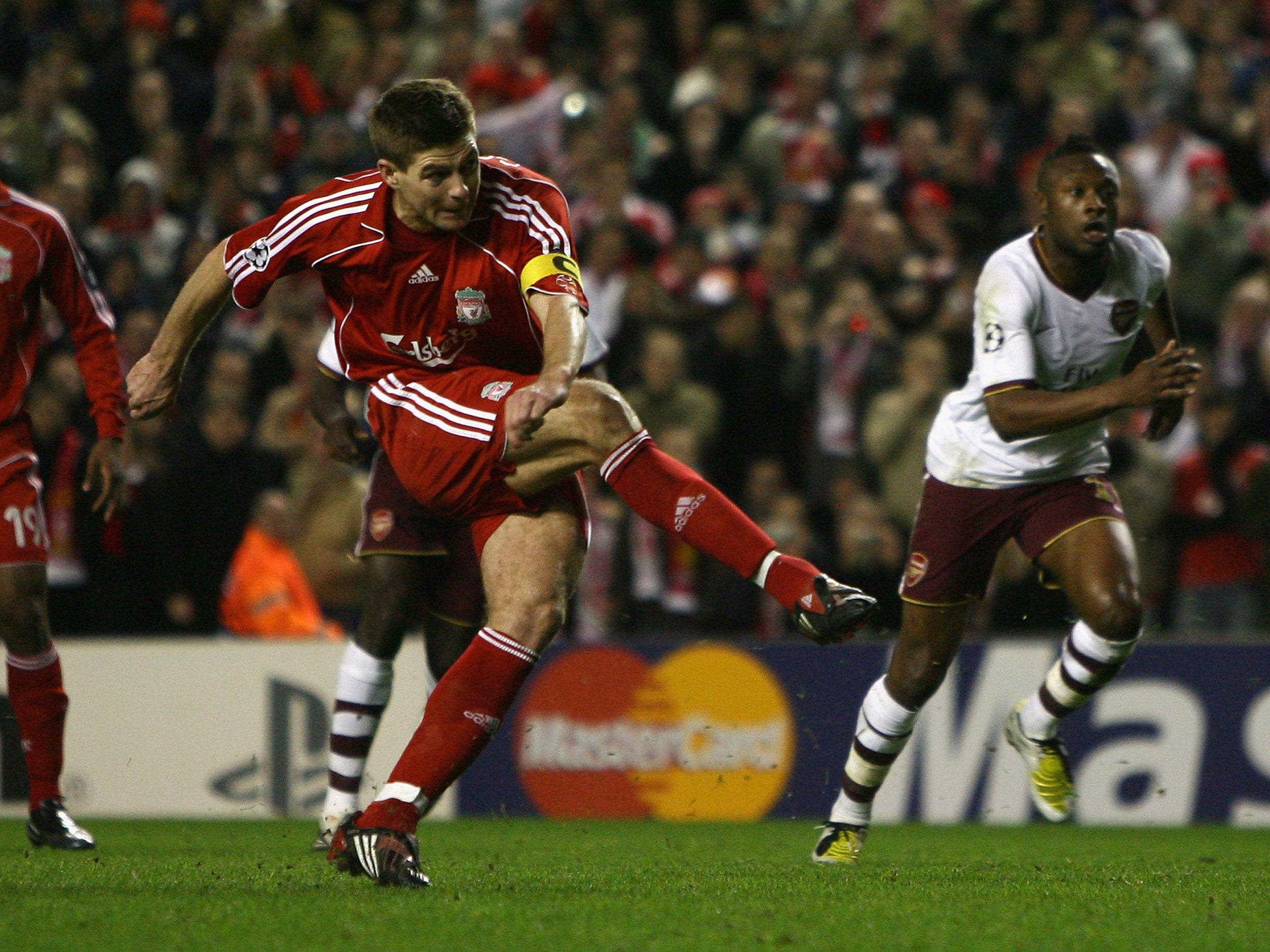 Liverpool triumphed over Arsenal in the 2008 quarter-finals