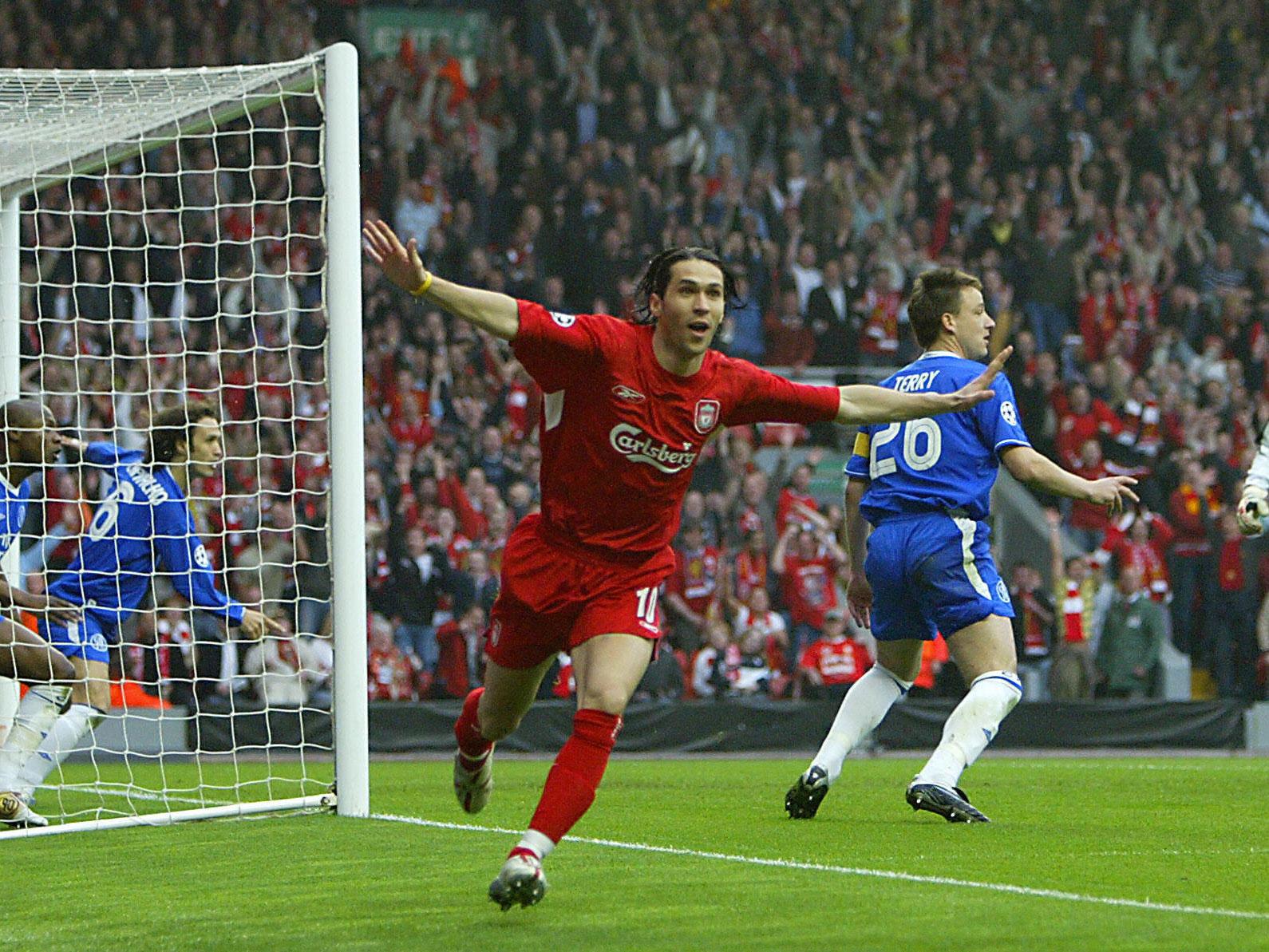 Liverpool beat Chelsea in the 2004-05 Champions League