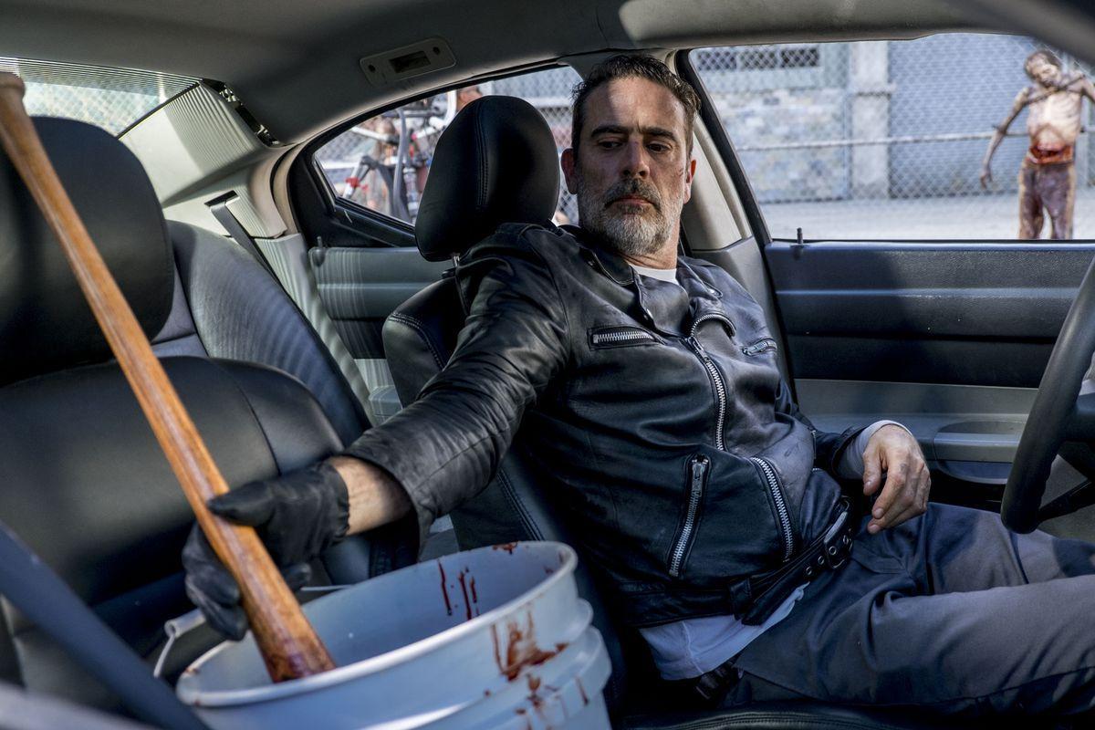 The Walking Dead Season 8 Negan S Mystery Car Passenger Revealed In Episode 15 Credits The Independent The Independent