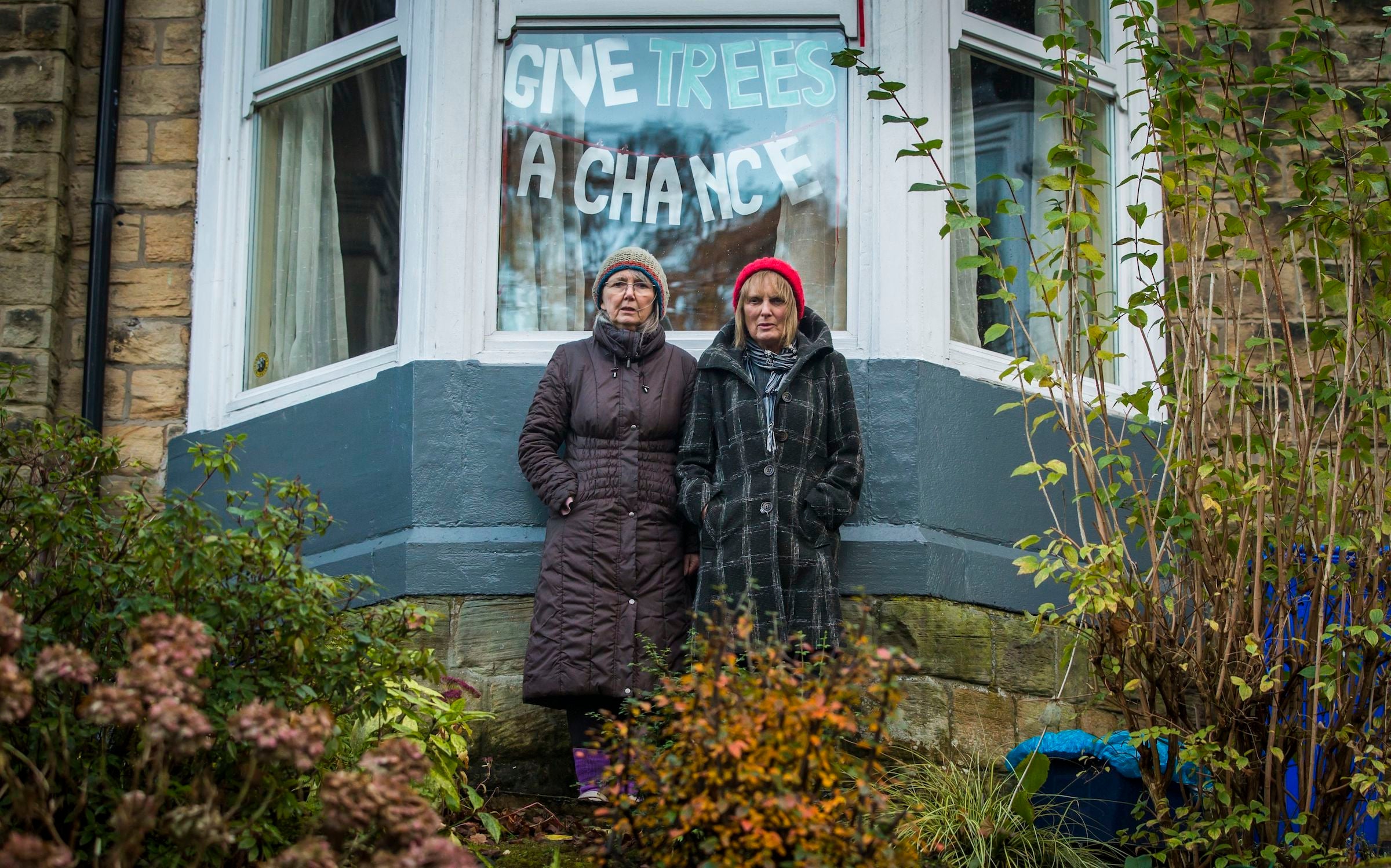 Jenny Hockey (left) and Freda Brayshaw were arrested by police after protesting against the controversial tree-felling programme
