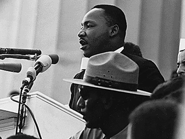 <p>Martin Luther King pronunció su icónico discurso I Have A Dream el 28 de agosto de 1963 en una manifestación de derechos civiles en Washington DC.</p>