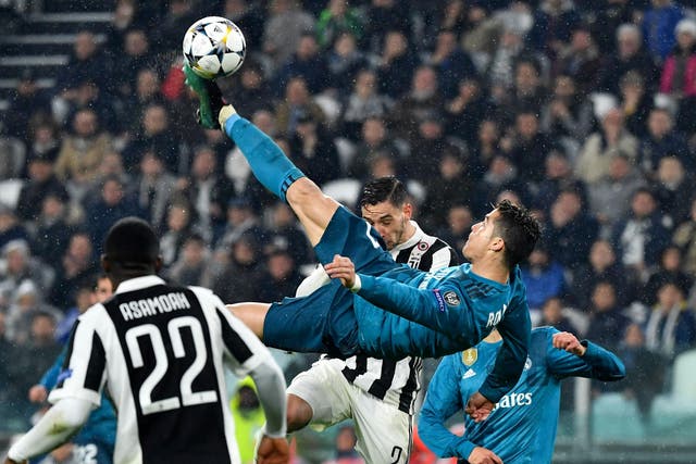 Cristiano Ronaldo scored a sensational bicycle kick goal