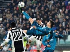 Ronaldo's stunning bicycle kick finish helps Real walk over Juventus