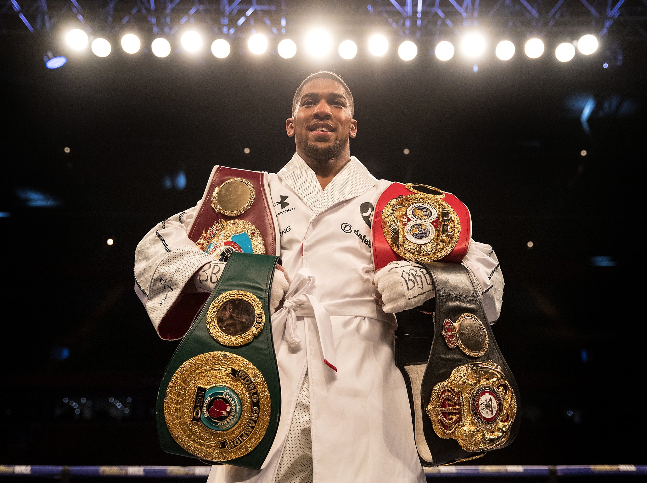 Anthony Joshua is missing just one heavyweight world title...