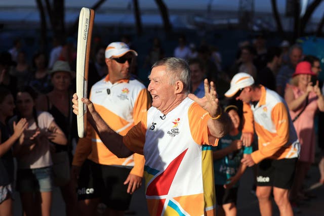 The baton is due to arrive at the Carrara Stadium before the opening ceremony