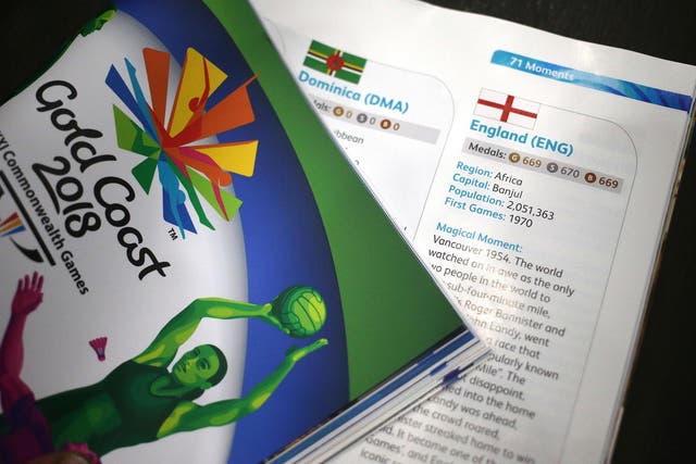 The official Commonwealth Games programme listed England in Africa and its capital city as Banjul