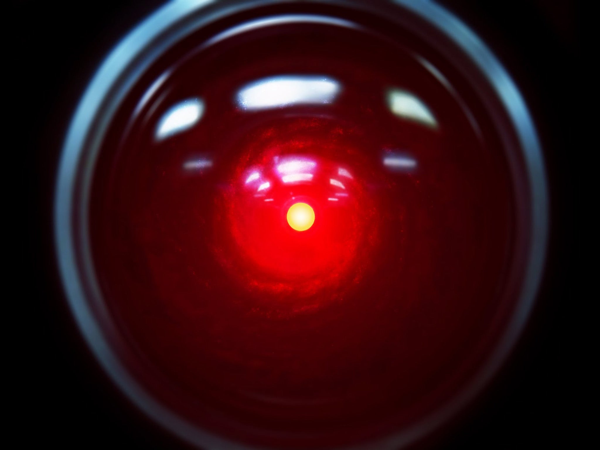Where does HAL’s red gaze come in? What’s in question even with current incipient AI technologies is who gets to control them