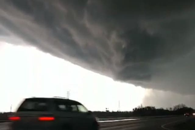 Funnel cloud forming in Ohio amid series of severe weather events