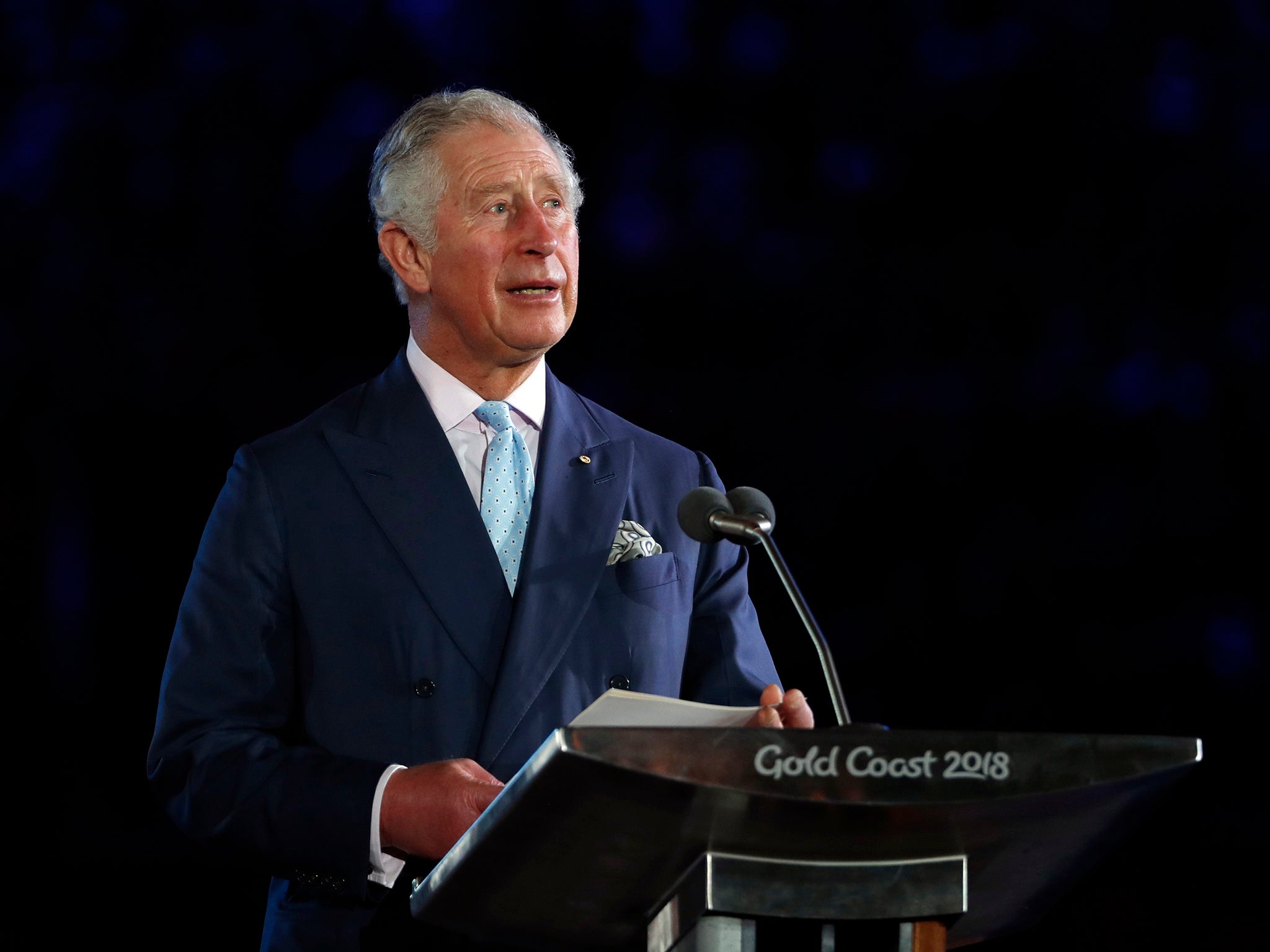 Prince Charles spoke at the opening ceremony of the Commonwealth Games earlier this month