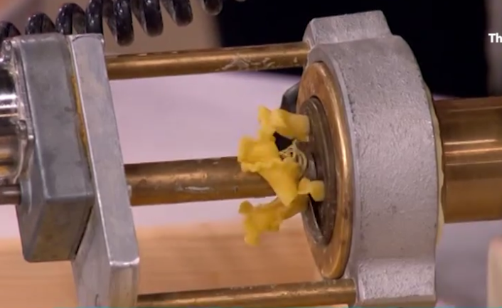 The pasta machine was industrial-sized and cost £3,500 (ITV)