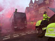 Liverpool apologise after fans attack Manchester City team bus