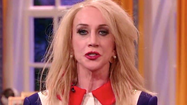 Kathy Griffin as Kellyanne Conway. Credit: Comedy Central