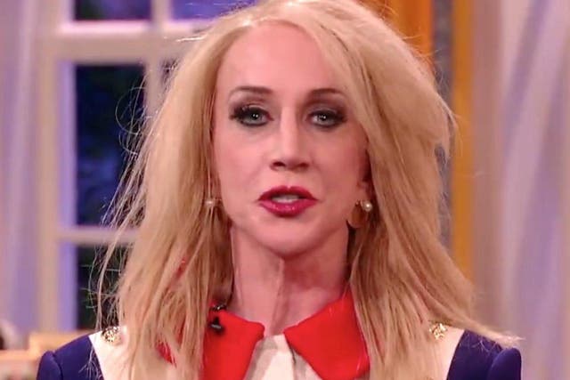 Kathy Griffin as Kellyanne Conway. Credit: Comedy Central