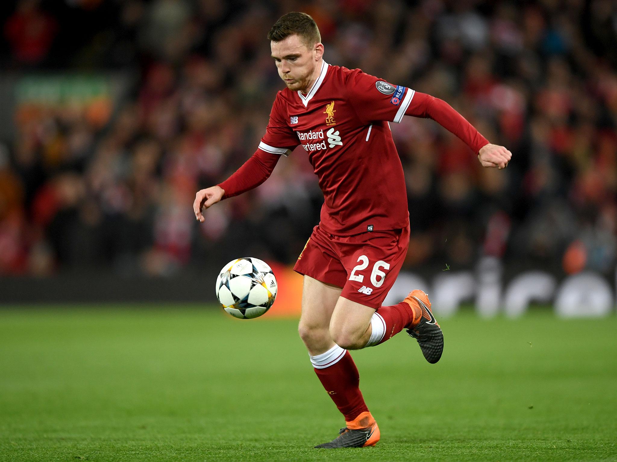 How can Scotland’s Andy Robertson ski through the entire City team like the illegitimate offspring of Rivelino and Hermann Maier (Reuters)