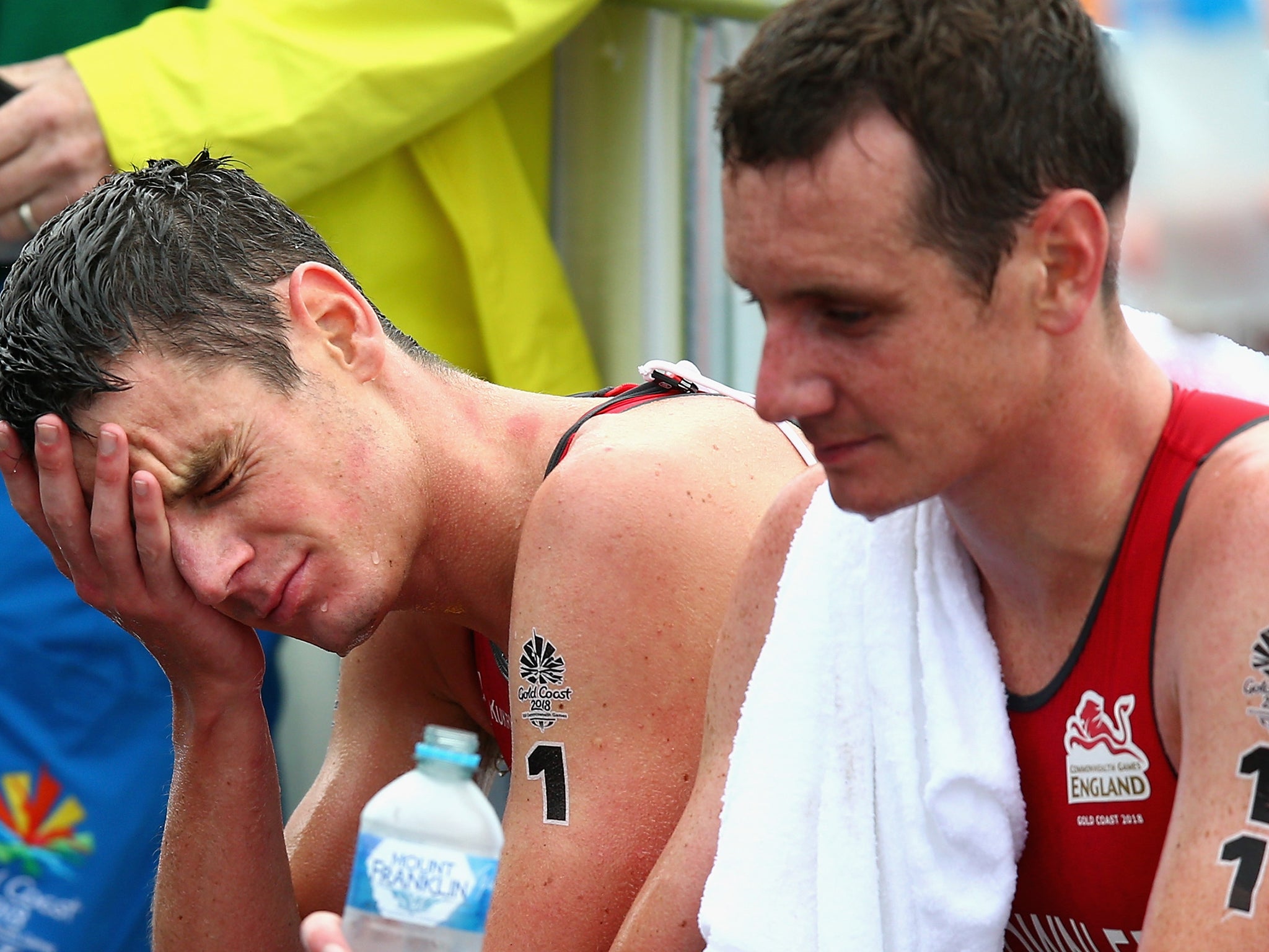 Jonny and Alistair Brownlee failed to finish in the medal positions in the men's triathlon