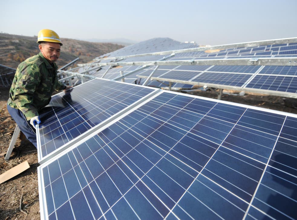 China was largely responsible for the surge in solar energy infrastructure in 2017, accounting for nearly half the global investment
