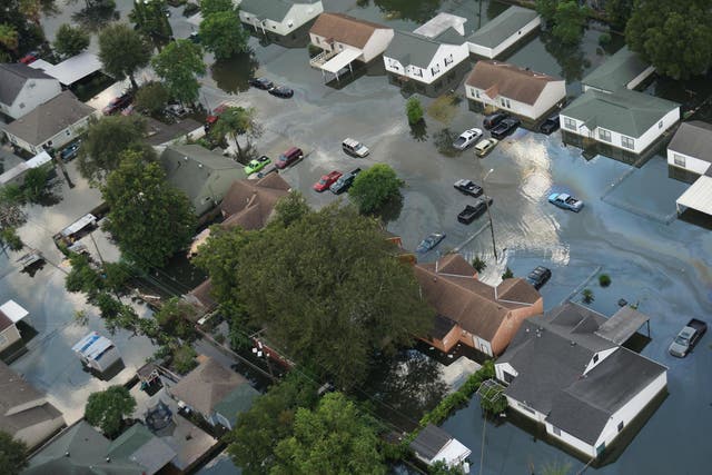 Flooding caused by Hurricane Harvey in southeast Texas in 2017