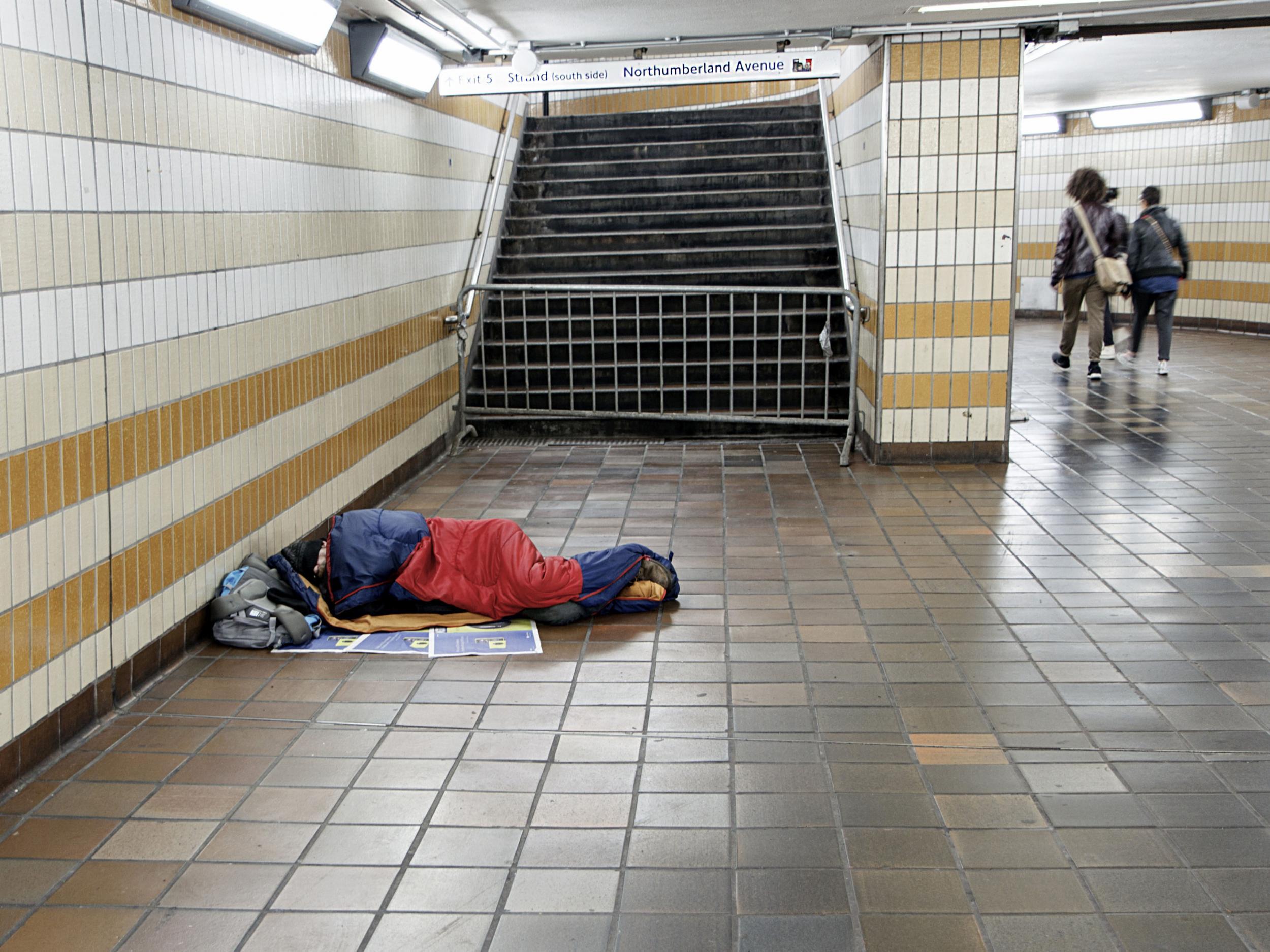 The number of people sleeping rough in England has more than doubled since 2010