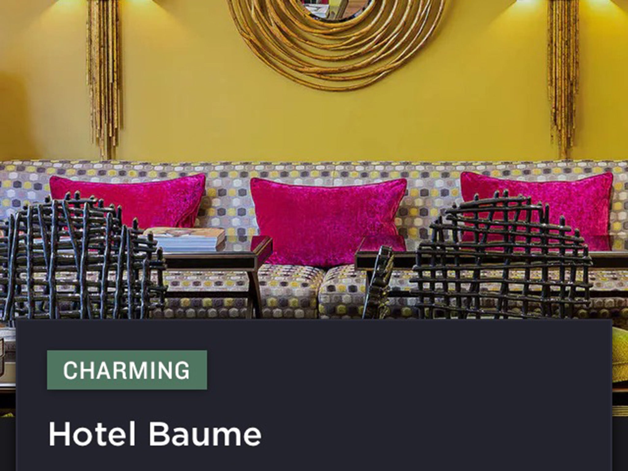 Paris' Hotel Baume is one of the most luxurious offering discounts on the app