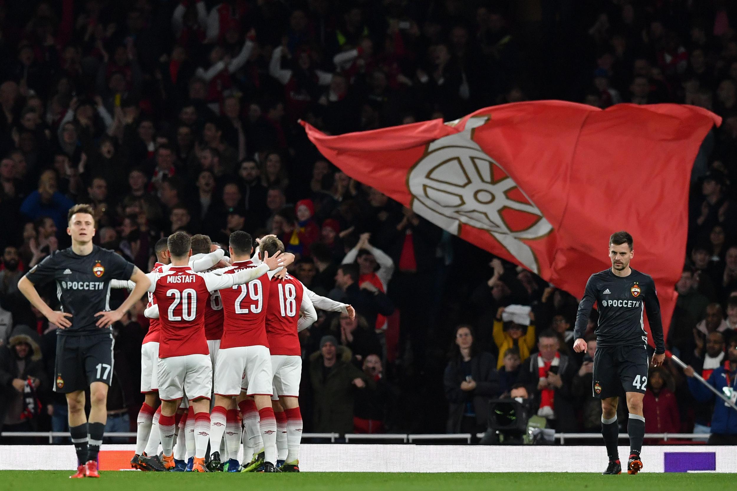 Arsenal head into their clash with CSKA Moscow with a 4-1 advantage