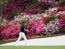 Spieth leads Masters after back-nine flurry of birdies