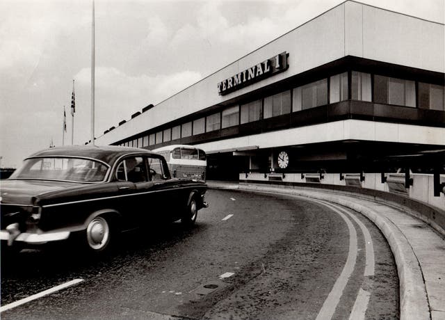 Up for sale: Heathrow Terminal 1 approach road in 1969, the year it was opened by the Queen