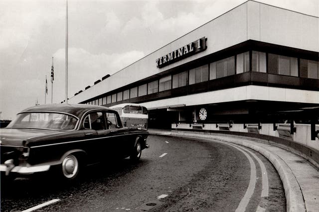 Up for sale: Heathrow Terminal 1 approach road in 1969, the year it was opened by the Queen