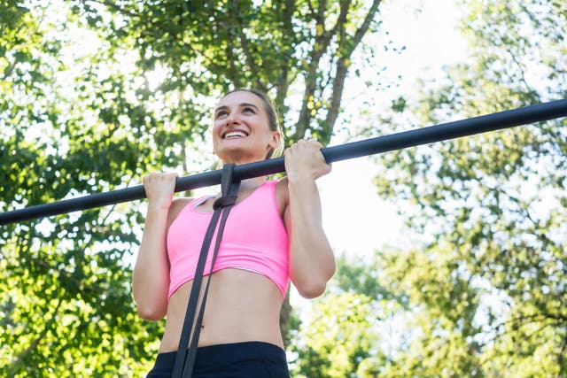 Pull ups can be performed at almost any park