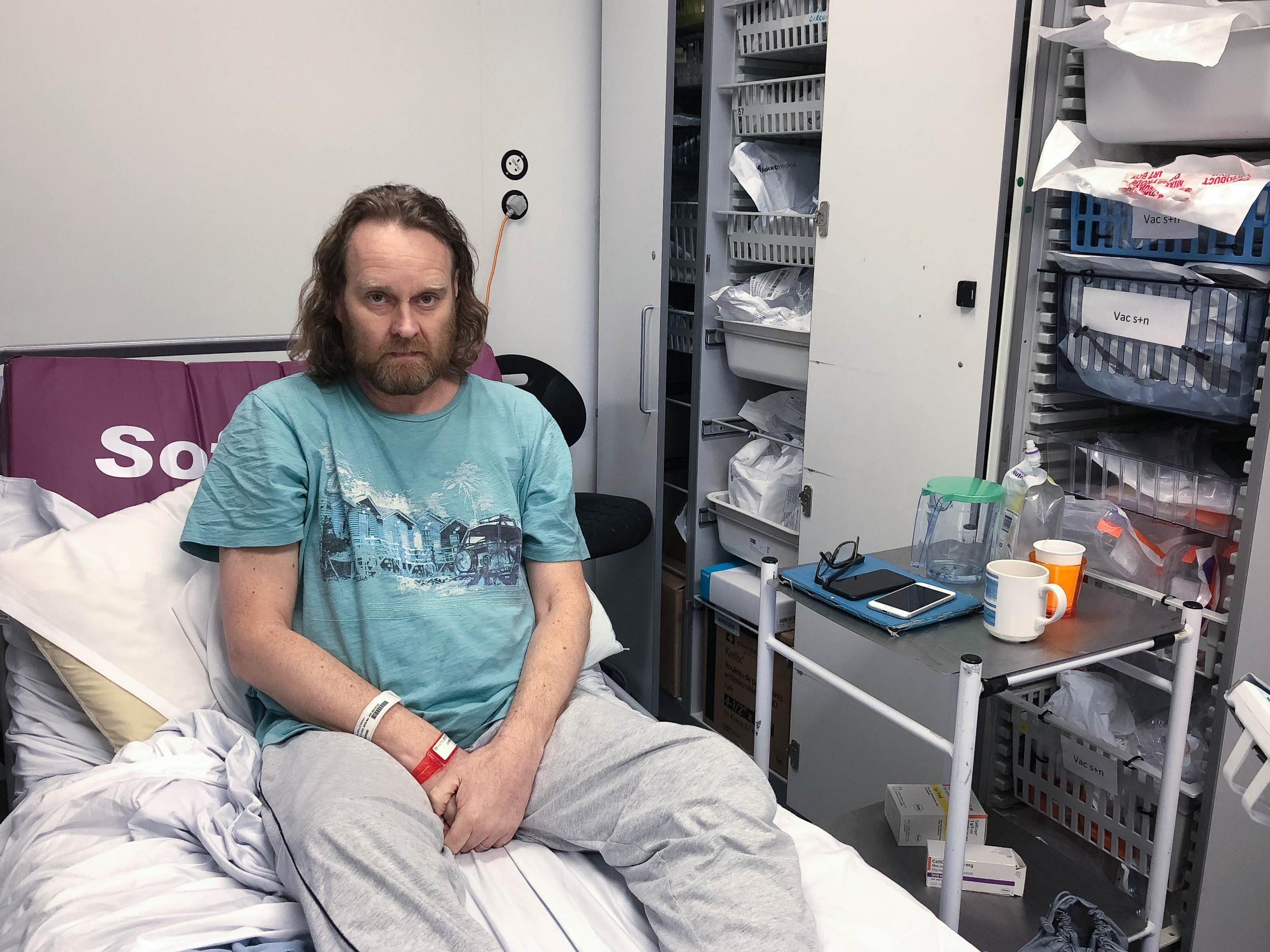 Mr Wells underwent surgery at the Queen Elizabeth Hospital in Birmingham