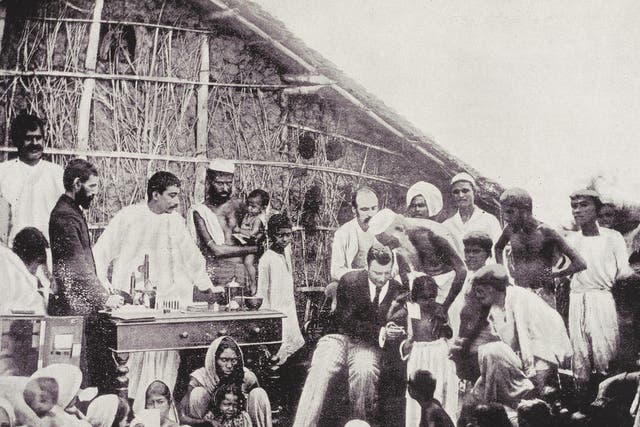 Anti-cholera inoculation in 1894 Calcutta