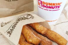 Dunkin’ Donuts launches ‘donut fries’ as part of new snack menu