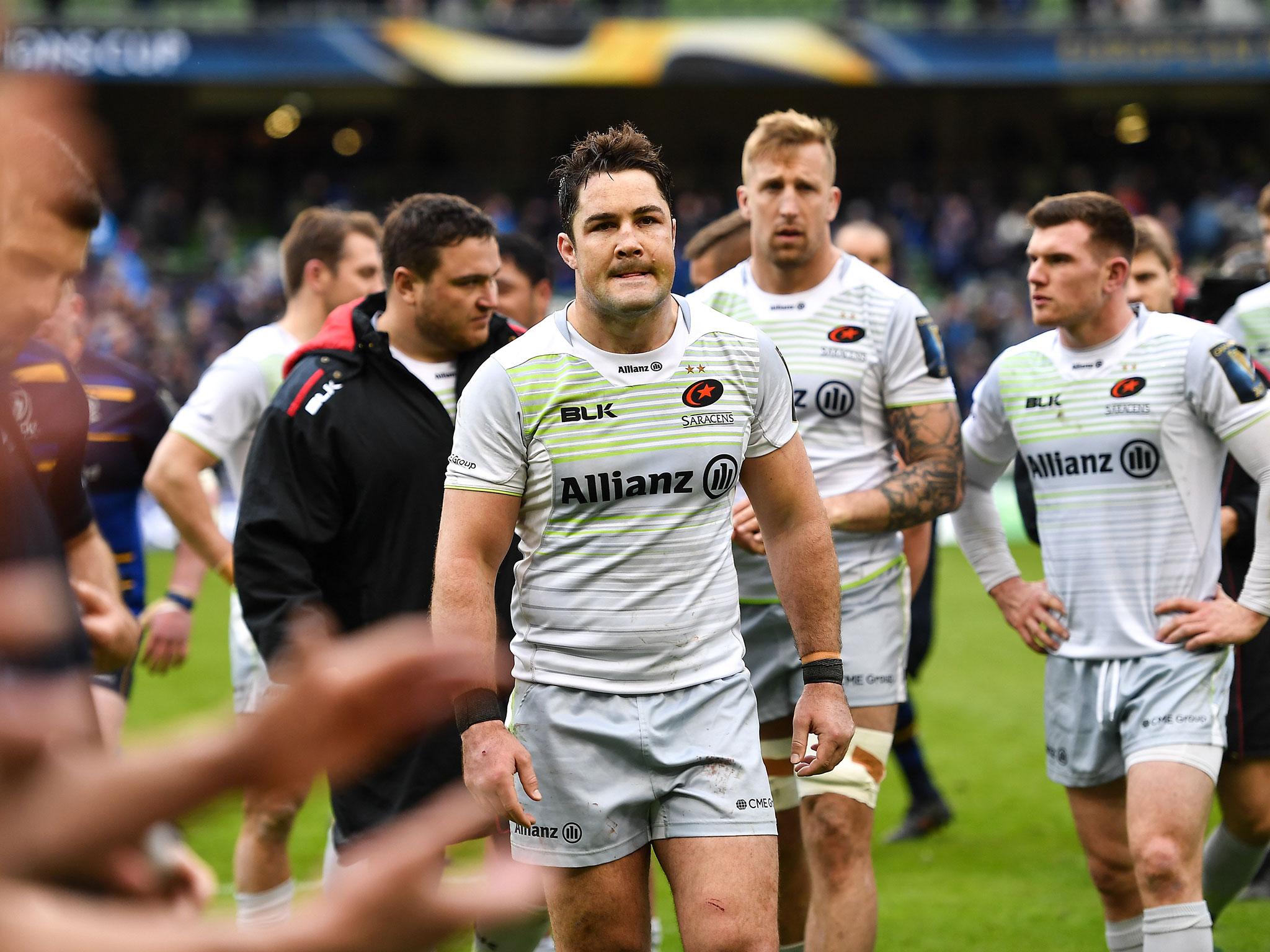 Saracens were dumped out of Europe by Leinster in last week's quarter-final tie