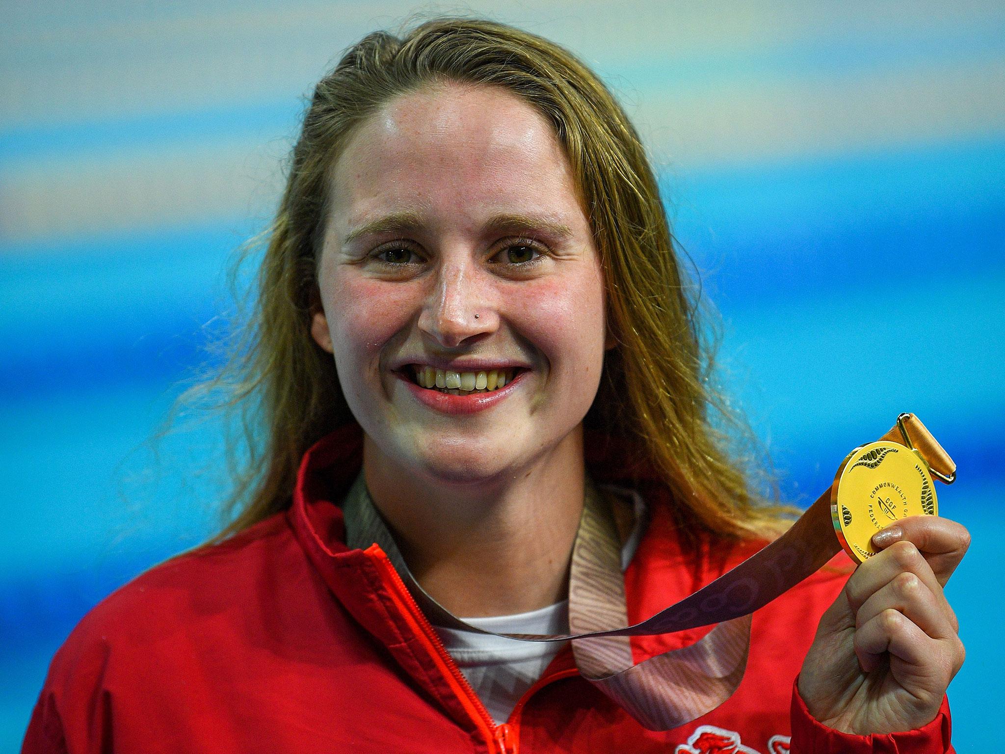 Sarah Vasey won the women’s 50m breaststroke