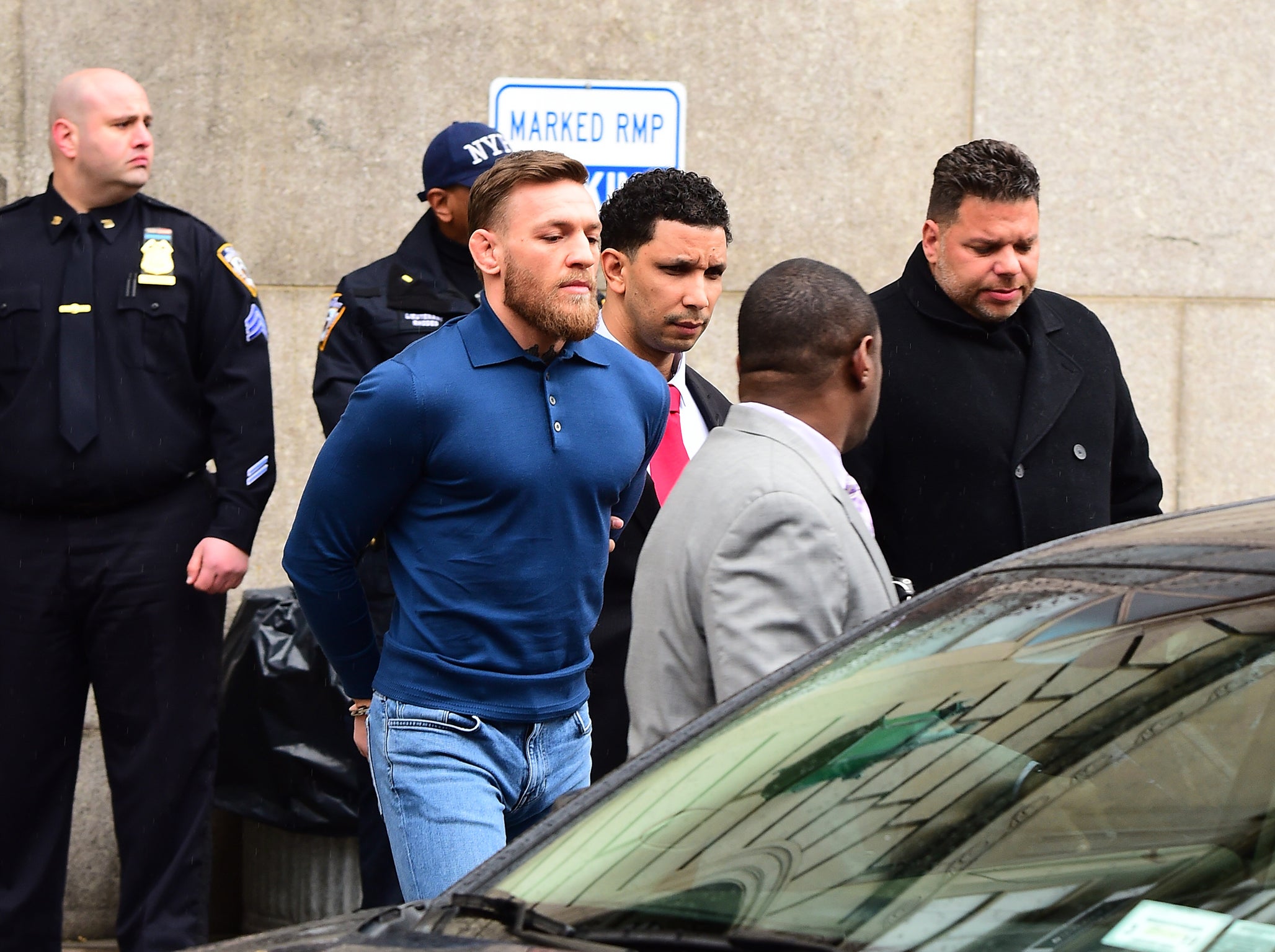 Conor McGregor handed himself in to police on Thursday