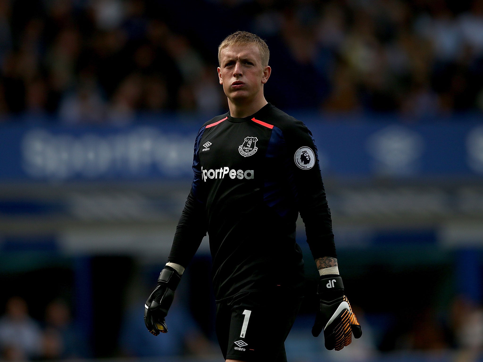 Pickford made two key saves for Everton