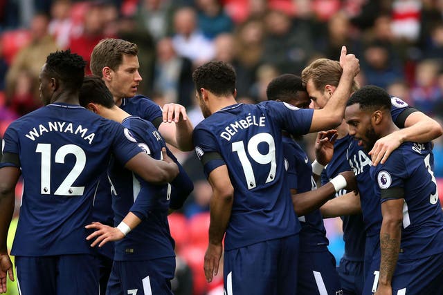 Tottenham survived a scare at Stoke to take all three points